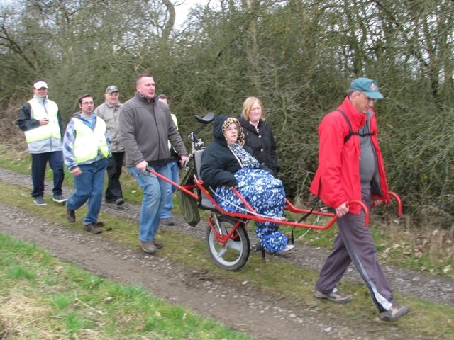 randonnée sportive avec joëlettes, Bure, 2012